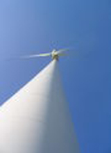 Wind Turbine Looking up